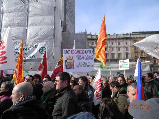 Milano - Manifestazione 20 gennaio 2012